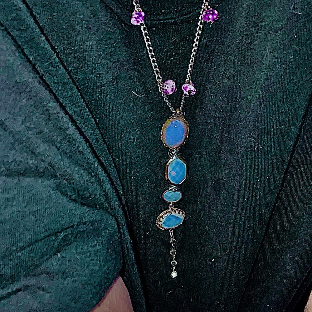 Long Crystal Goddess Necklace